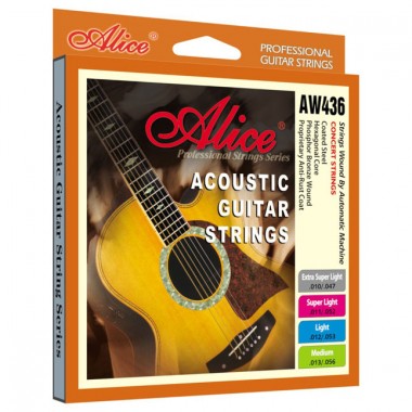 Corzi chitara acustica Alice AW436 