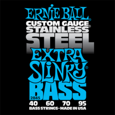 Corzi chitara electrica bass Ernie Ball Stainless Steel Extra Slinky 40-95