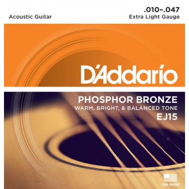 Corzi chitara acustica D’Addario EJ15 Phosphor Bronze