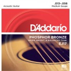 Corzi chitara acustica D’Addario EJ17 Phosphor Bronze