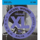Corzi chitara electrica D’Addario EXL115 Nickel Wound