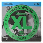 Corzi chitara electrica D’Addario EXL130 Nickel Wound 08-38