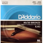 Corzi mandolina D'Addario EJ62 80/20 Bronze
