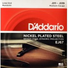 Corzi mandolina D'Addario EJ67 Nickel